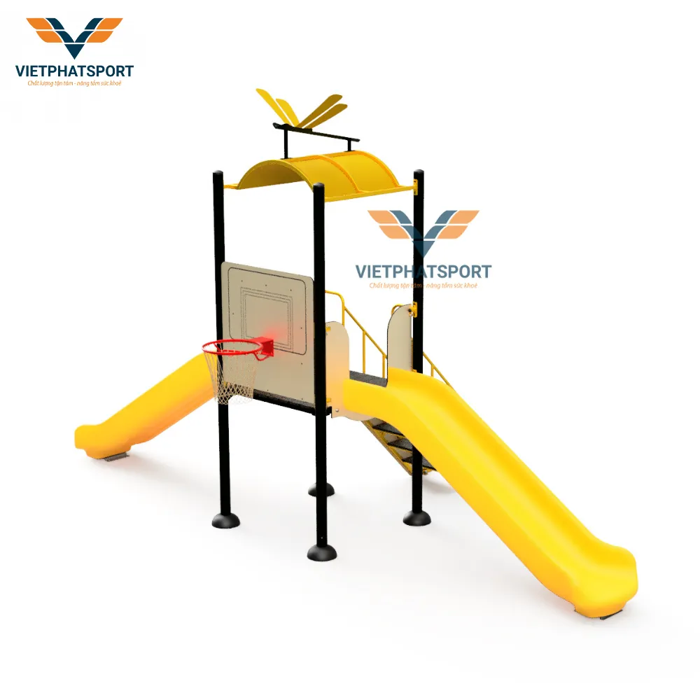 NHÀ CHÒI THANG LEO, 2 CẦU TRƯỢT, BÓNG RỔ NIK731146-4