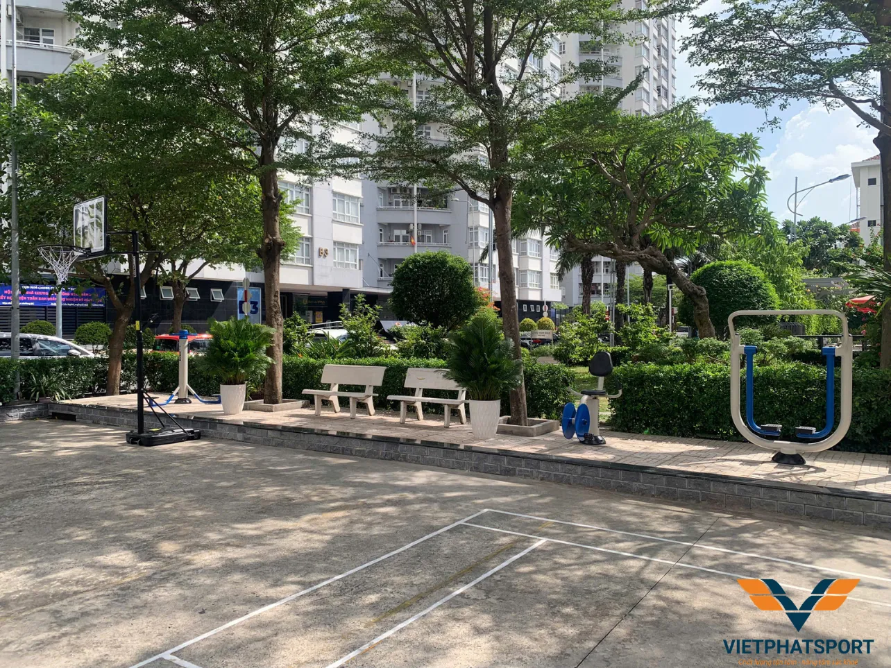 Chung Cư Him Lam Chợ Lớn Lắp Đặt Máy Tập Ngoài Trời