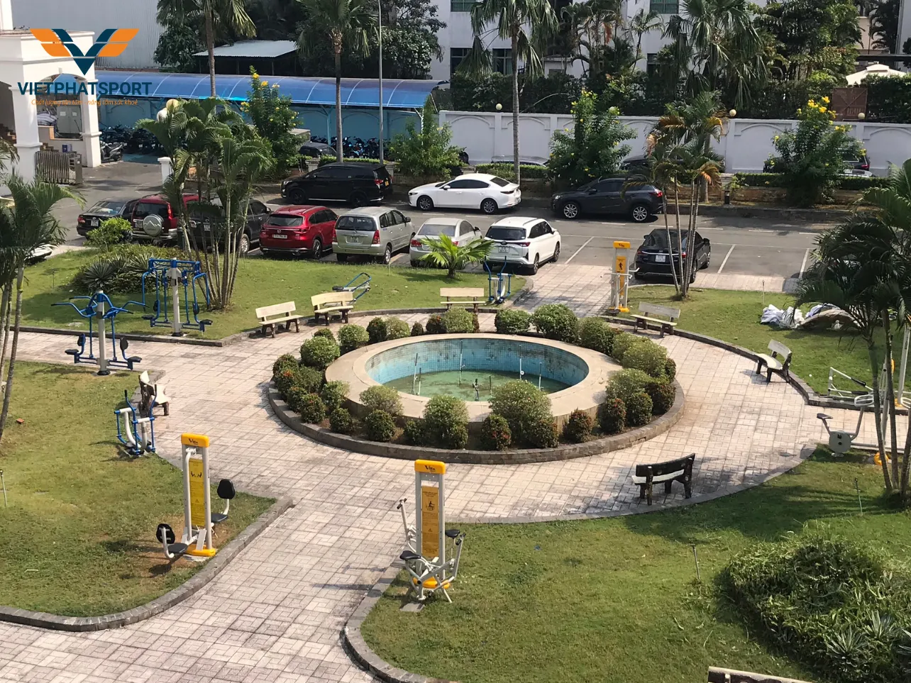 Hoàn thành lắp đặt máy tập thể dục ngoài trời cho Văn phòng phía Nam - Tổng cục Chính trị