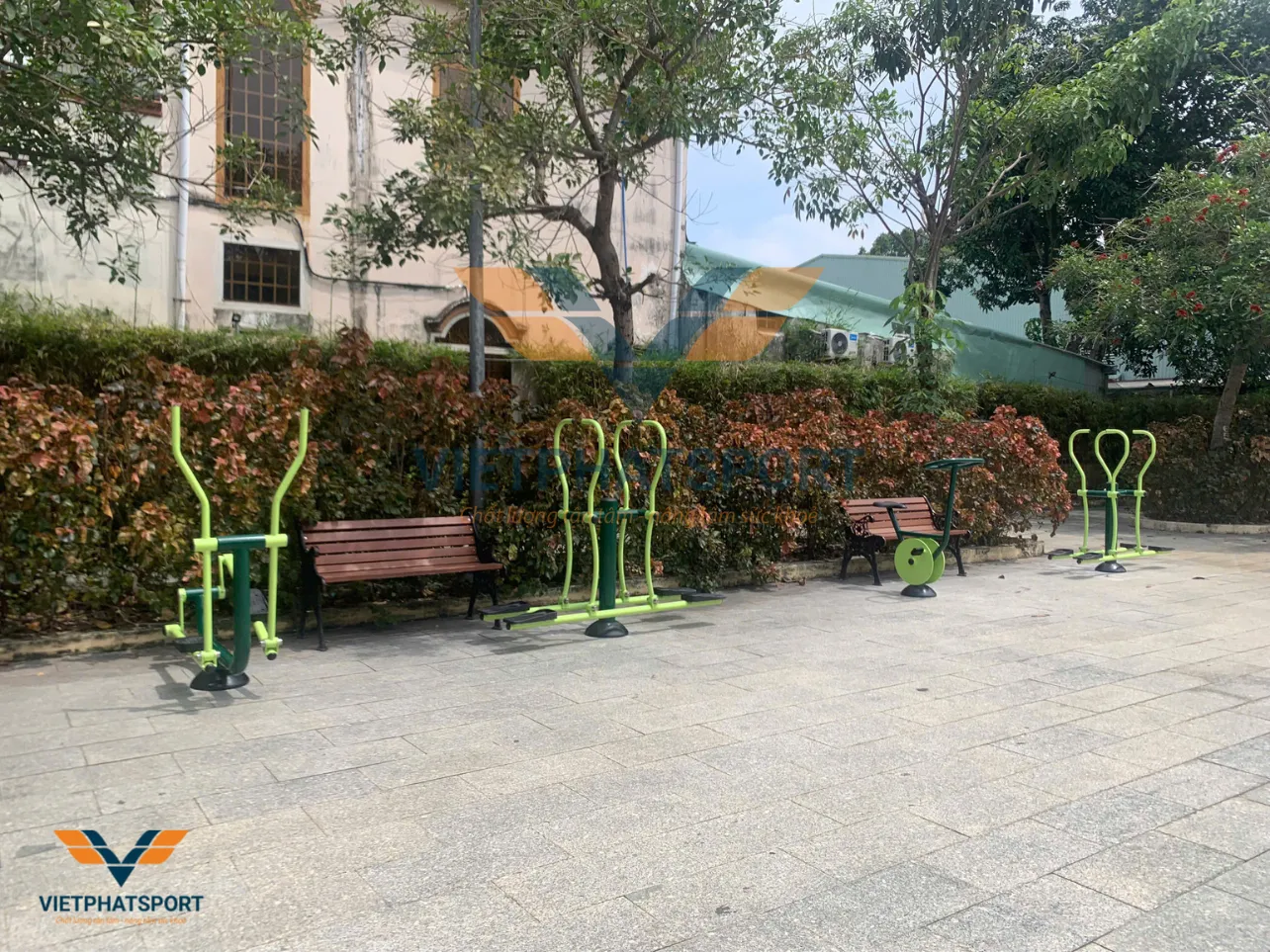 Công viên Miền Núi và công viên Khu phố 2, Thủ Dầu Một, Bình Dương trang bị thiết bị máy tập công viên năm 2025