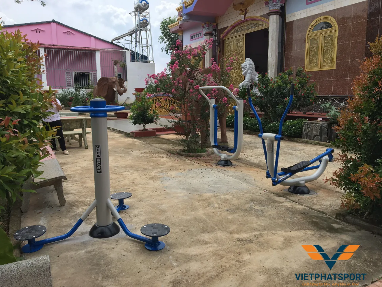 Việt Phát Sport lắp đặt máy tập ngoài trời gia đình tại Đồng Nai