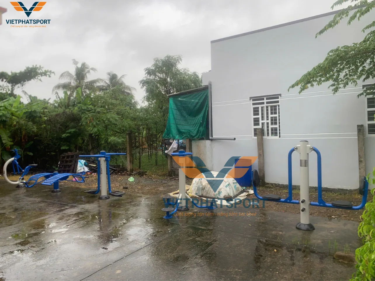 Việt Phát sport trúng thầu gói lắp đặt dụng cụ thể thao ngoài trời tại Xã Phước Trung, Tiền Giang