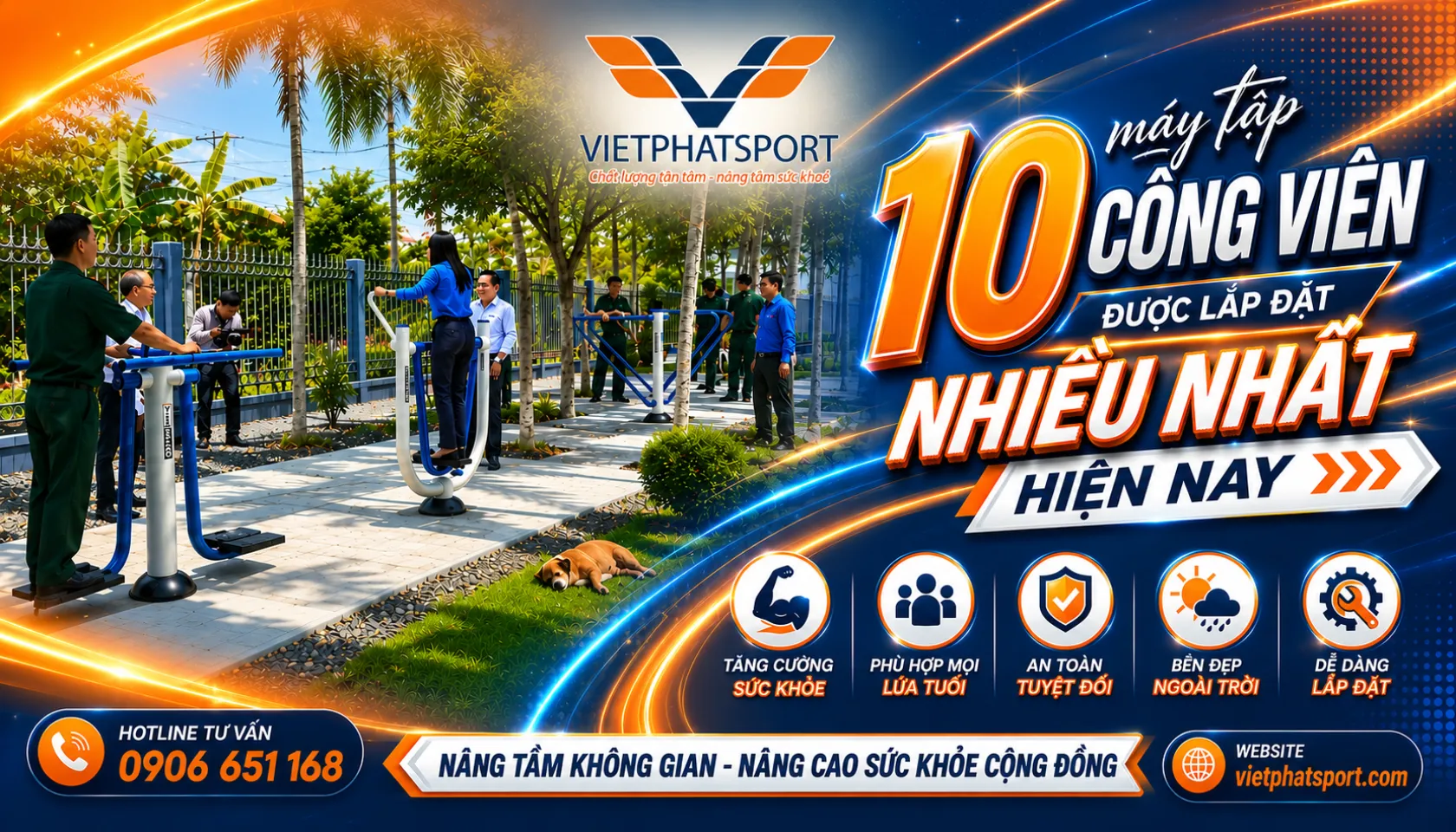 10 Máy Tập Công Viên Được Lắp Đặt Nhiều Nhất?
