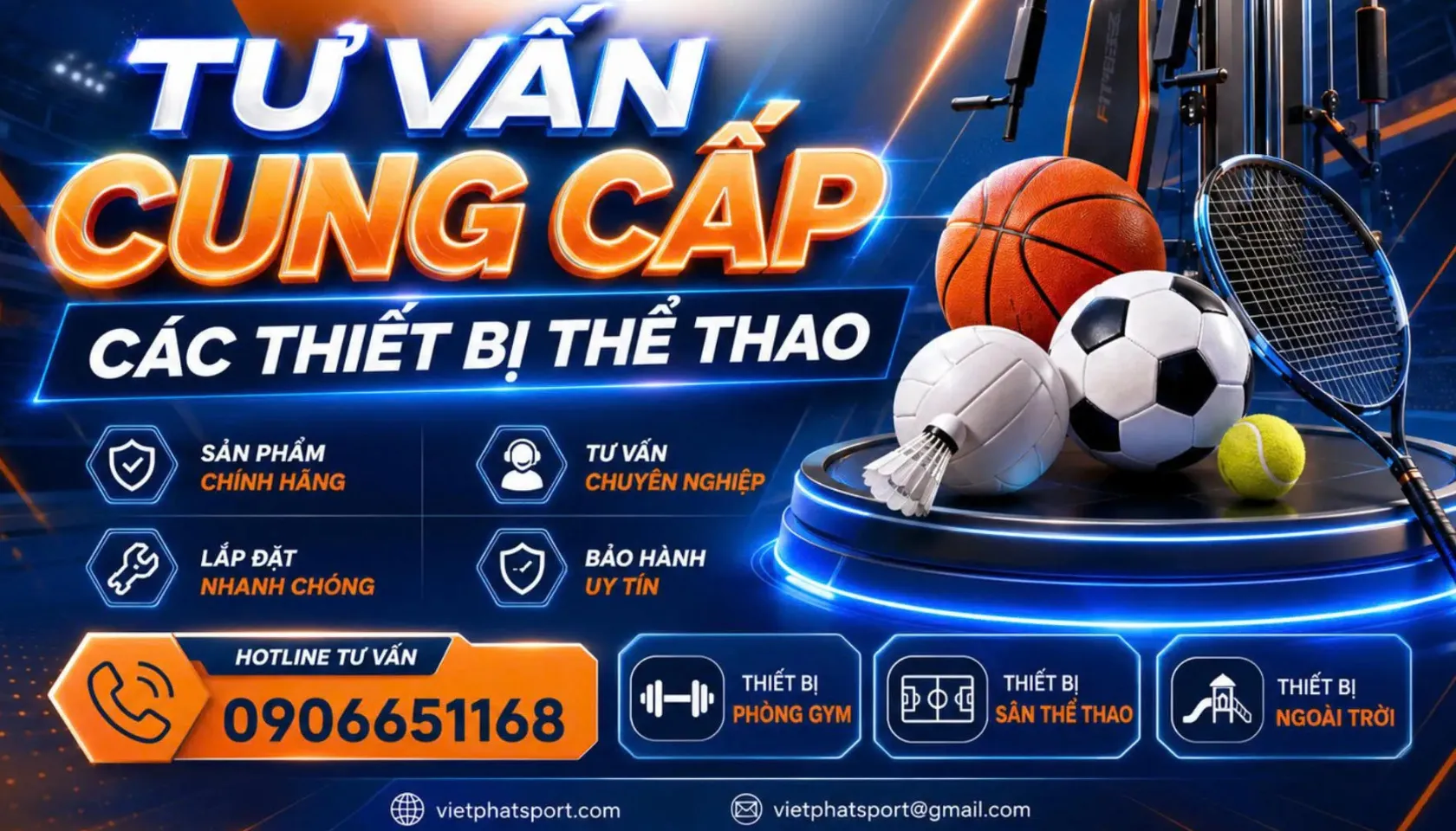 Cung cấp thiết bị thể thao