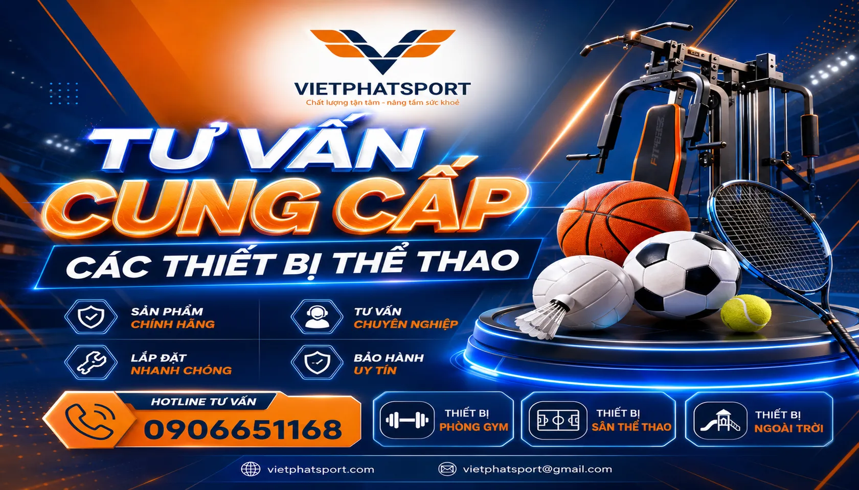 Cung cấp thiết bị thể thao
