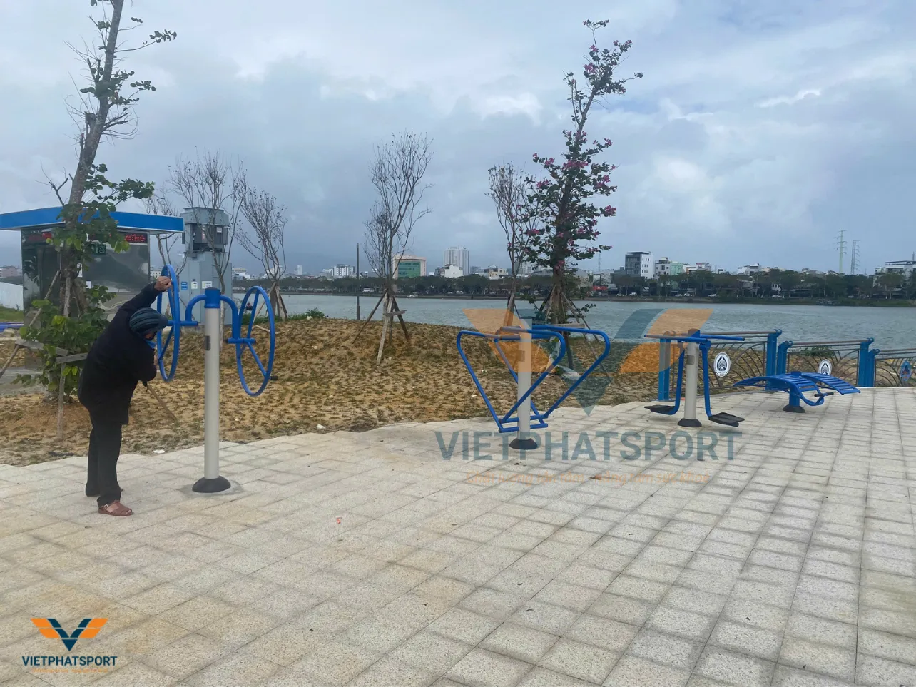 Đại lộ Thăng Long, TP Đà Nẵng - Tươi mới với dự án lắp đặt dụng cụ thể thao ngoài trời