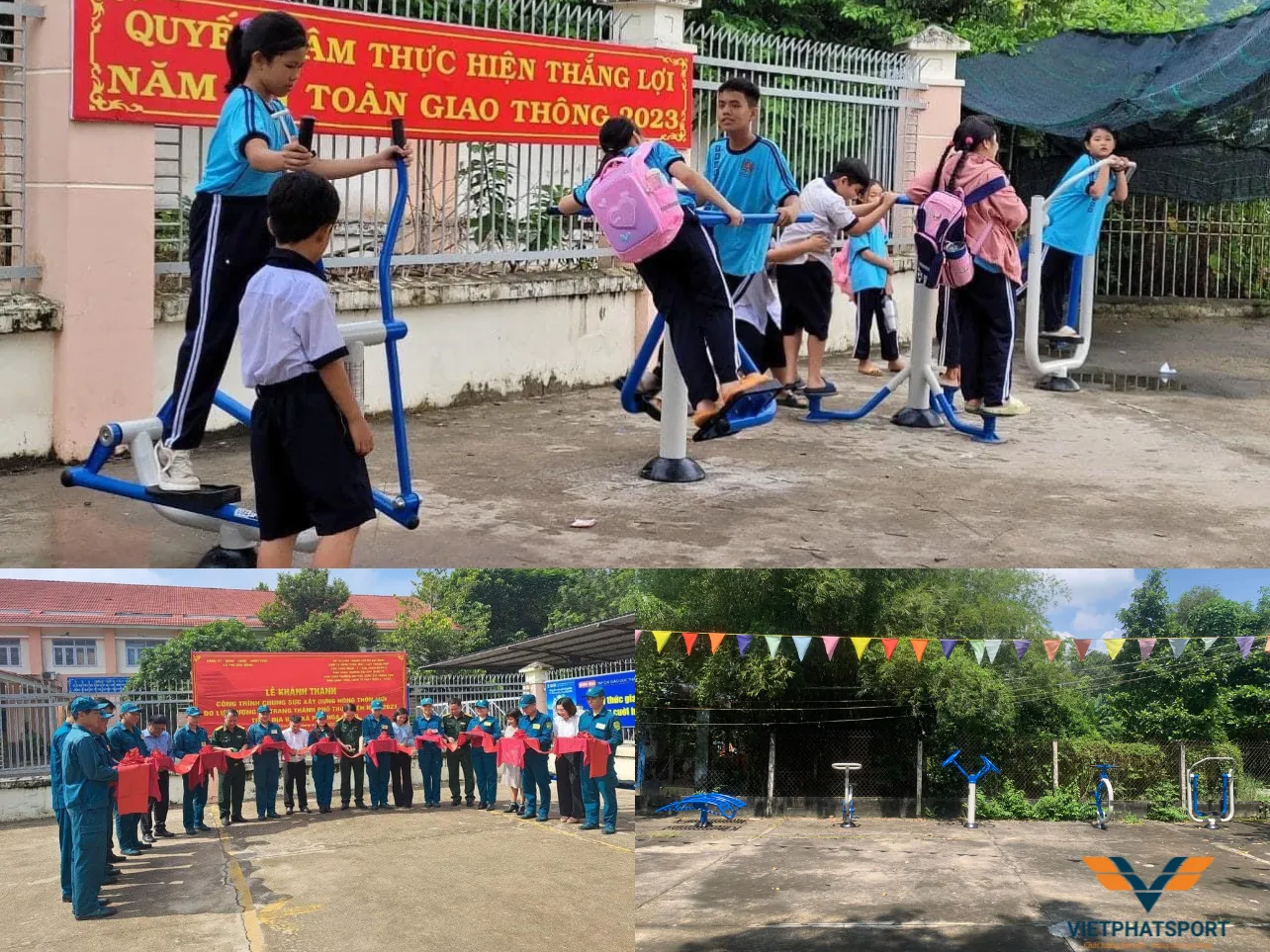 Phú Hòa Đông (TP.HCM) đưa vào sử dụng 2 khu máy tập ngoài trời