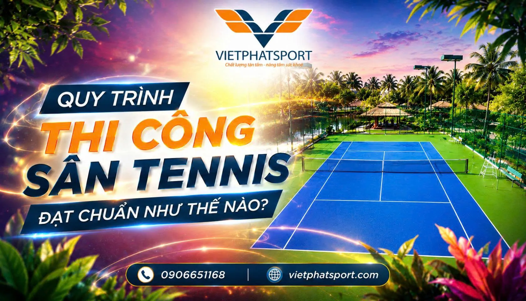 Quy Trình Thi Công Sân Tennis Đạt Chuẩn Như Thế Nào?