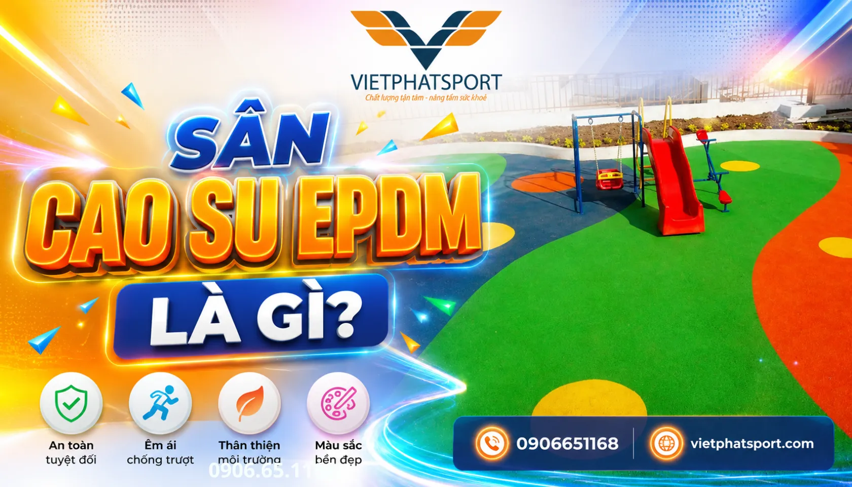 Sân Cao Su EPDM Là Gì?