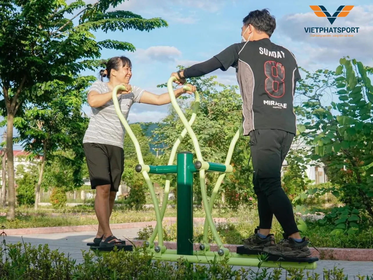 Thiết Bị Thể Thao Công Viên Góp Phần Xây Dựng Nông Thôn Mới Vân Canh