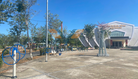 Đưa vào sử dụng trang thiết bị thể thao ngoài trời tại Trung tâm văn hóa thể thao và truyền thanh Huyện Thanh Bình,