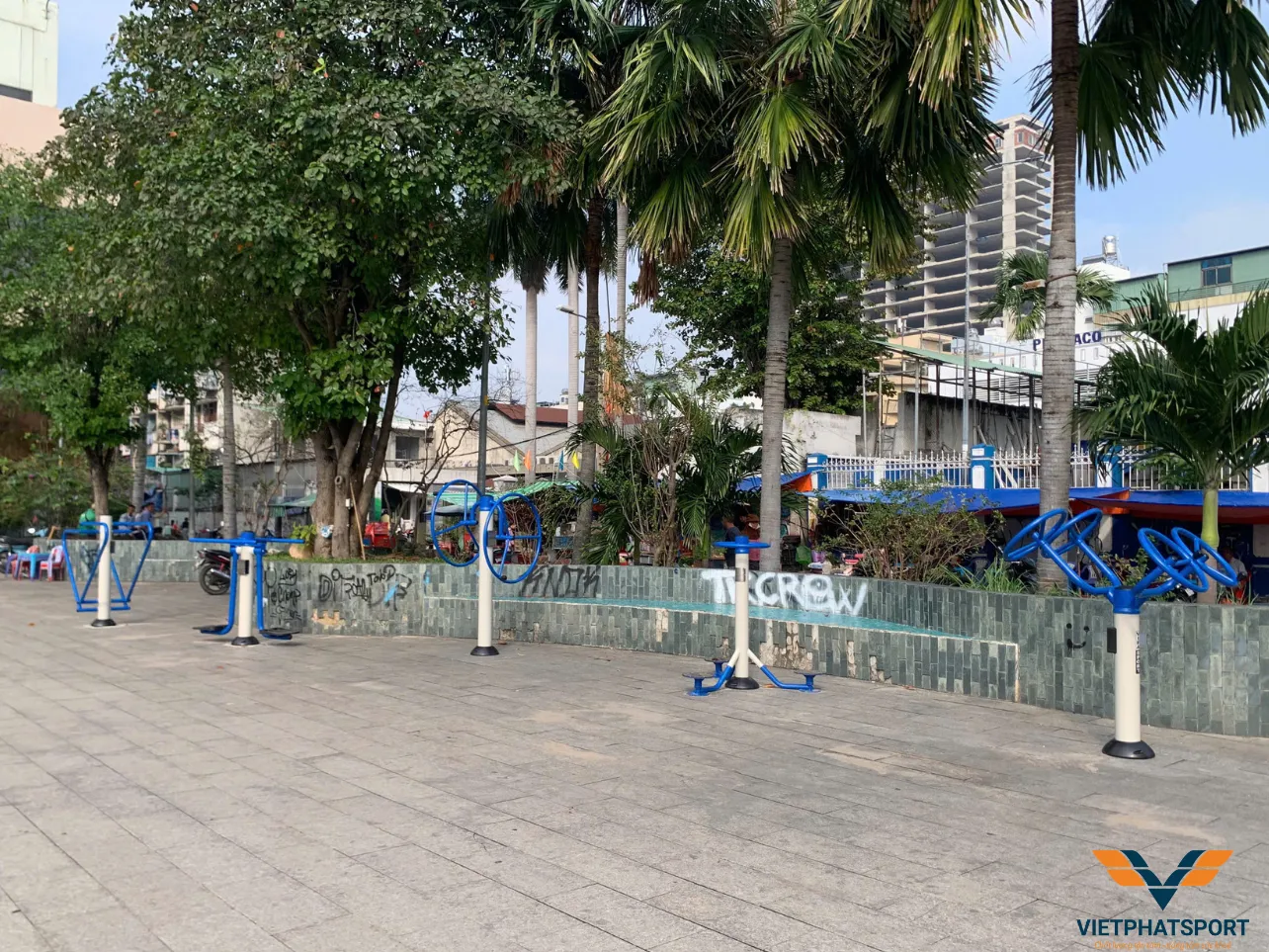 UBND P.12 Quận 5 Lắp Đặt Dụng Cụ Thể Thao Ngoài Trời