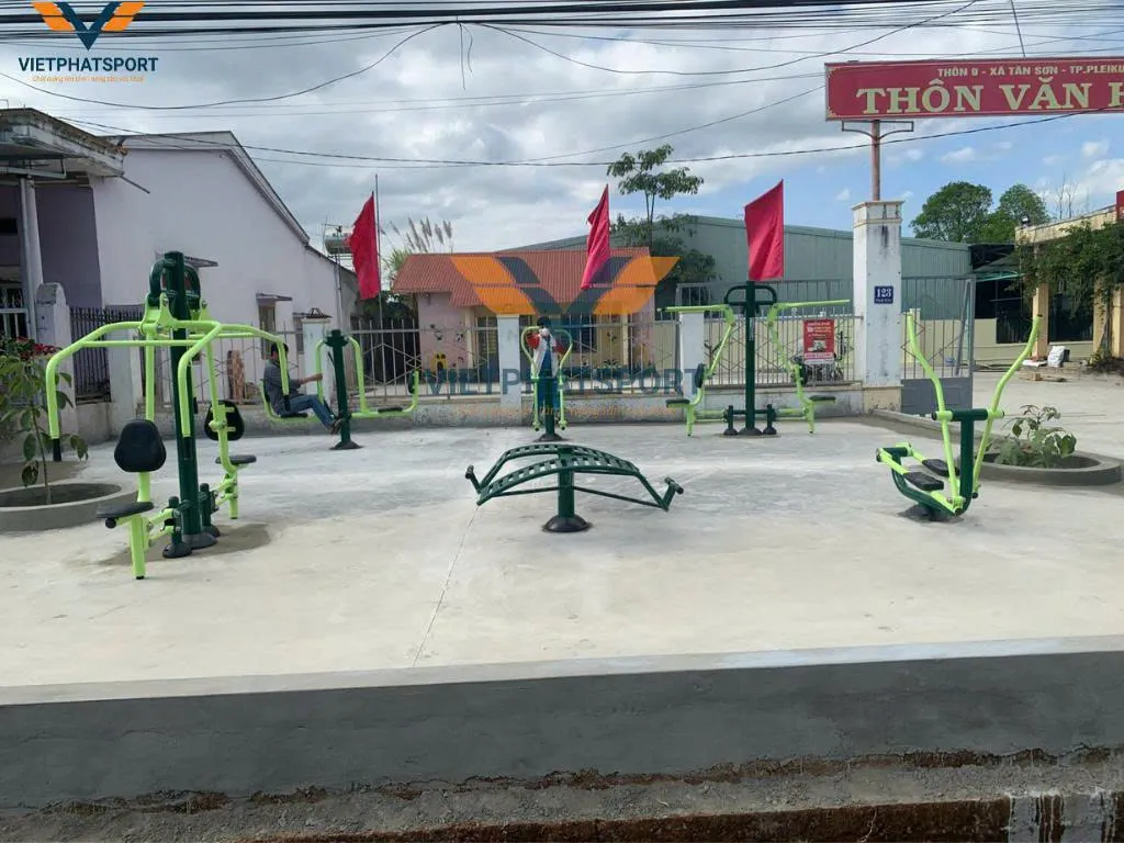 UBND Phường Tây Sơn, Kon Tum khánh thành công trình dụng cụ thể thao ngoài trời