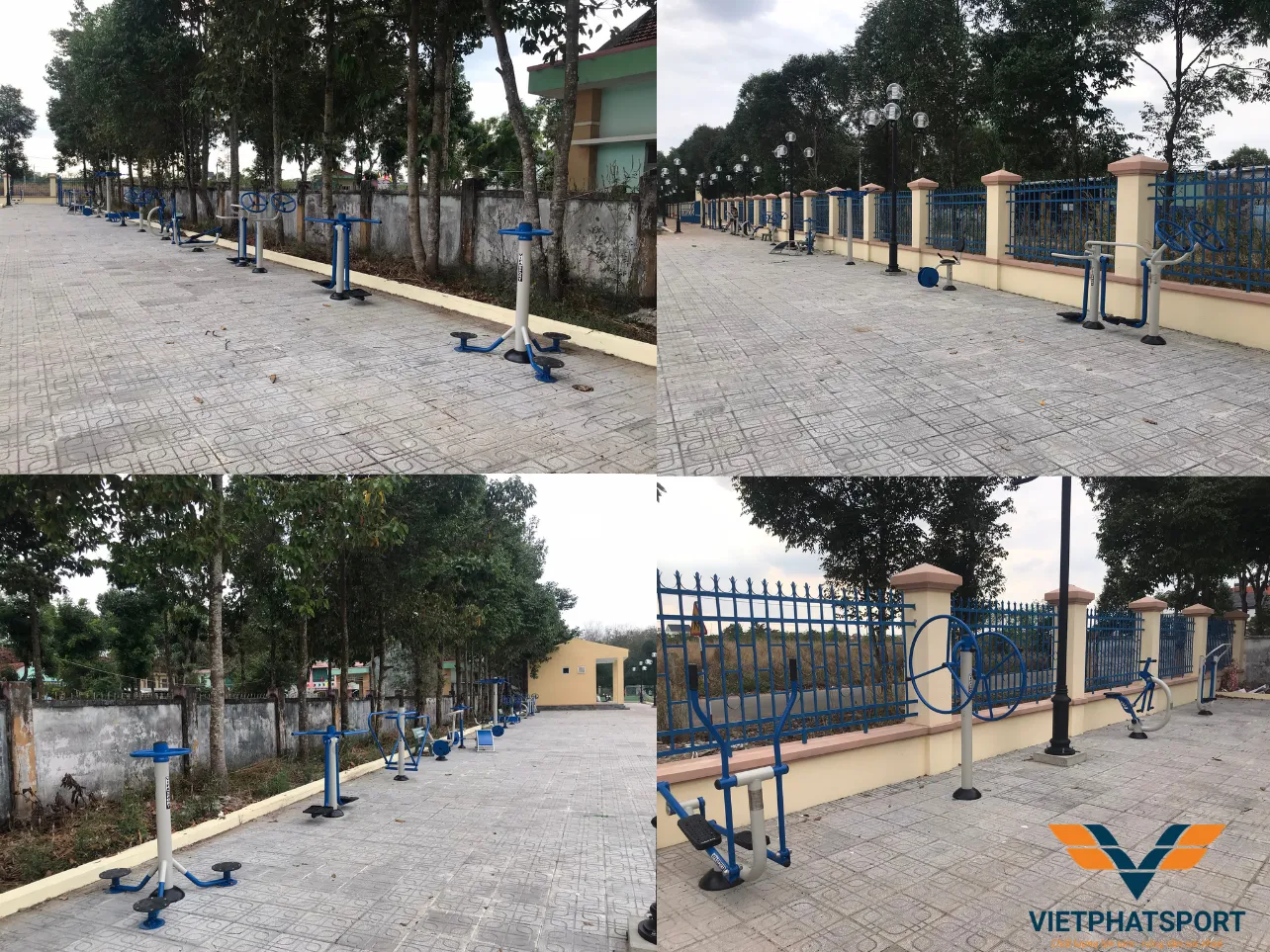 Việt Phát Sport Hoàn Thành Lắp Đặt 41 Máy Tập Ngoài Trời Tại Chơn Thành