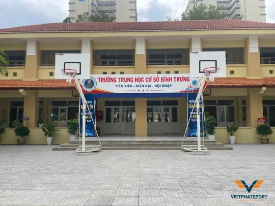Trường Bình Trưng, TP. HCM Lắp Đặt Trụ Bóng Rổ Và Trụ Bóng Chuyền