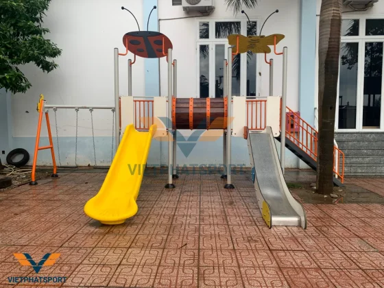 Trường Hồng Bàng, Đồng Nai - trang bị cụm vận động liên hoàn để học sinh có thêm sân chơi sau những giờ học căng thẳng