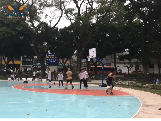 Việt Phát Sport hoàn thành thi công sân và lắp đặt các dụng cụ thể thao bãi biển cho công viên Lê Văn Tám, Quận 1, TP. HCM