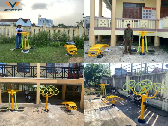 Xã Vân Canh, Gia Lai hoàn thiện 5 điểm dụng cụ thể thao ngoài trời