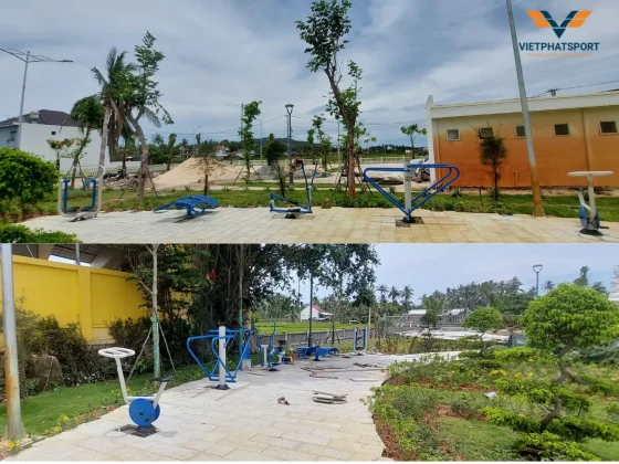 Xã Xuân Cảnh, Đắk Lắk lắp đặt Thiết bị thể thao ngoài trời cho 2 công viên
