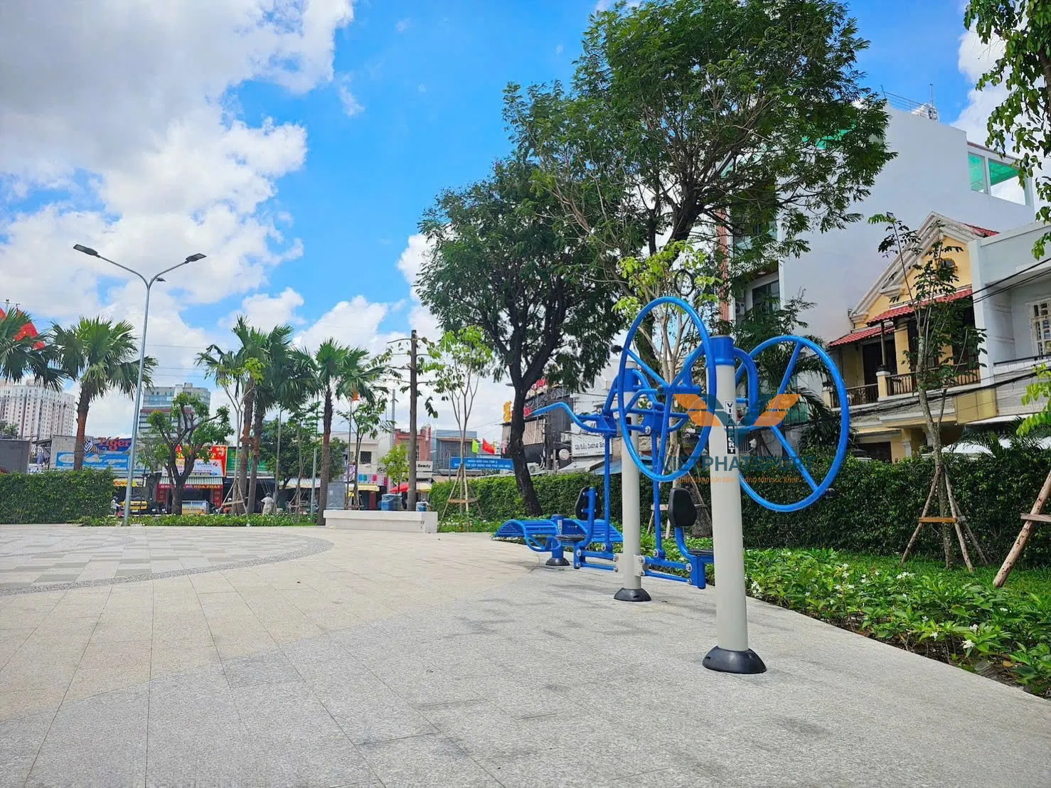 Máy Tập Tay Vai Đơn Ngoài Trời