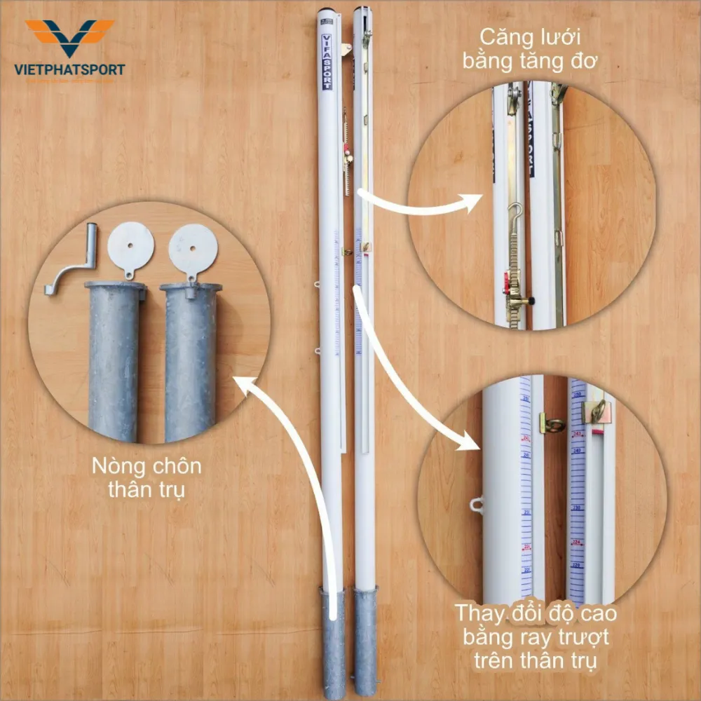 Trụ Bóng Chuyền Di Động