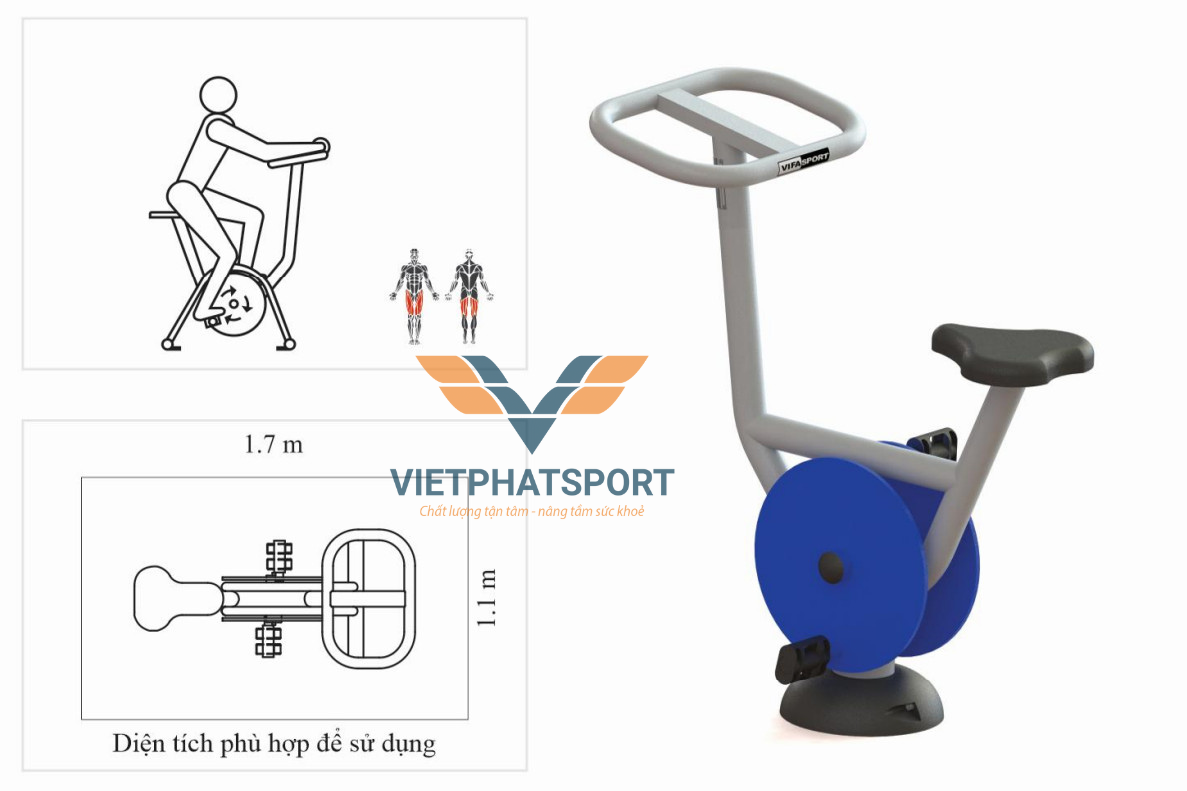 Máy Đạp Xe Ngồi Trời Cho Công Viên 