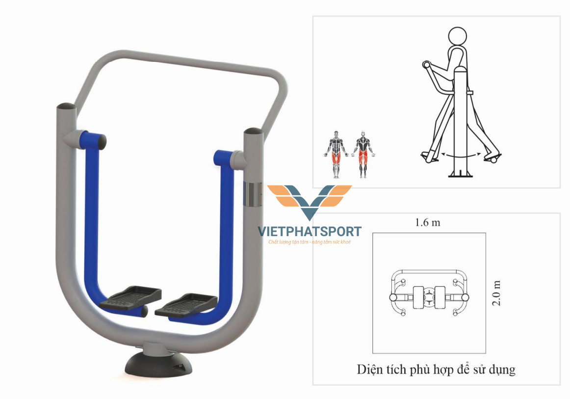 Máy Tập Đi Bộ Trên Không Ngoài Trời 