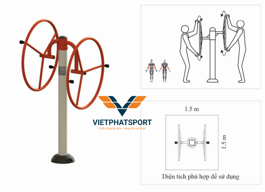 Máy Tập Tay Vai Đơn Ngoài Trời