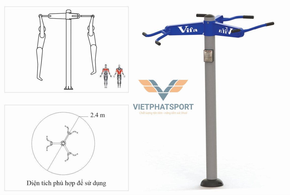 Máy Xà Đơn 3 Hướng Ngoài Trời