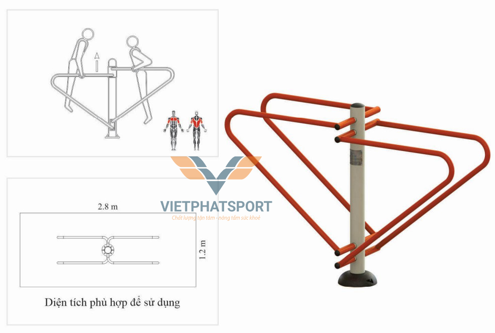 Máy Tập Xà Kép Ngoài Trời 