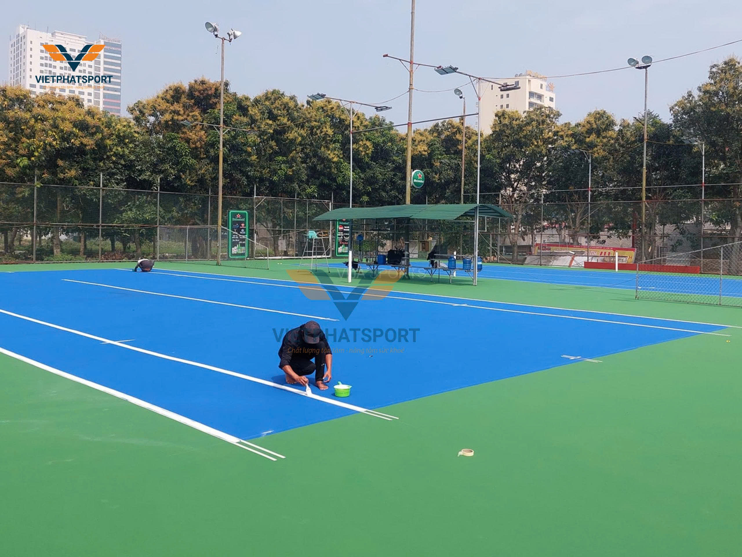 Thi Công Sân Tennis Đạt Chuẩn 