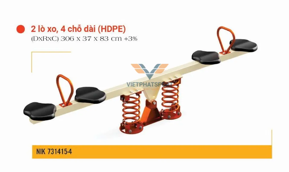 BẬP BÊNH 4 CHỖ DÀI NIK731425-4