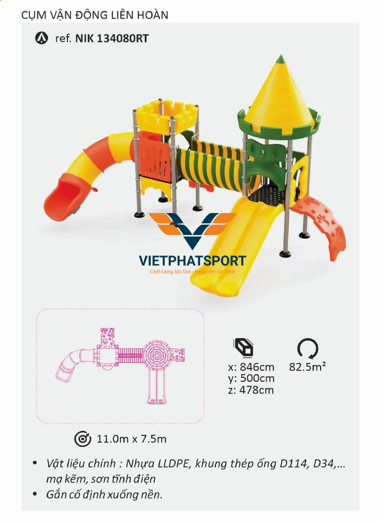 CỤM VẬN ĐỘNG LIÊN HOÀN LLDPE NIK134080RT