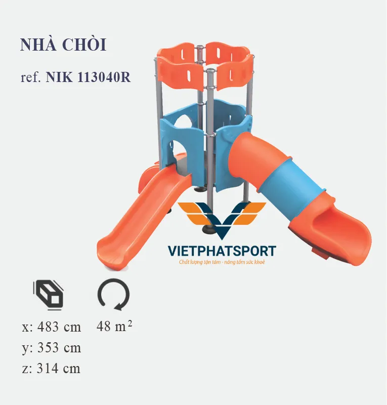 NHÀ CHÒI ỐNG TUỘT NHỰA LLDPE NIK113040R