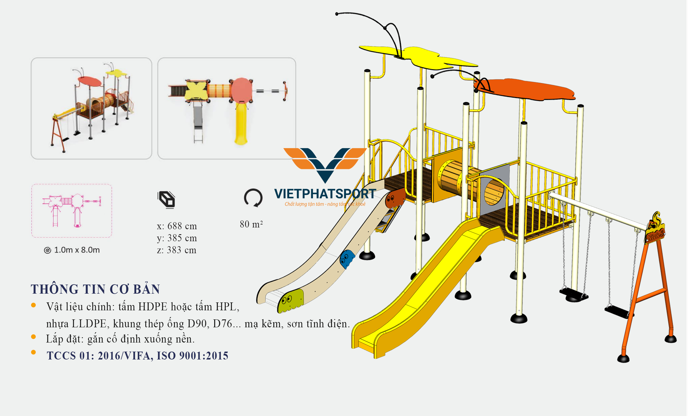 CỤM VẬN ĐỘNG LIÊN HOÀN 2 MÁI CHE NIK703211