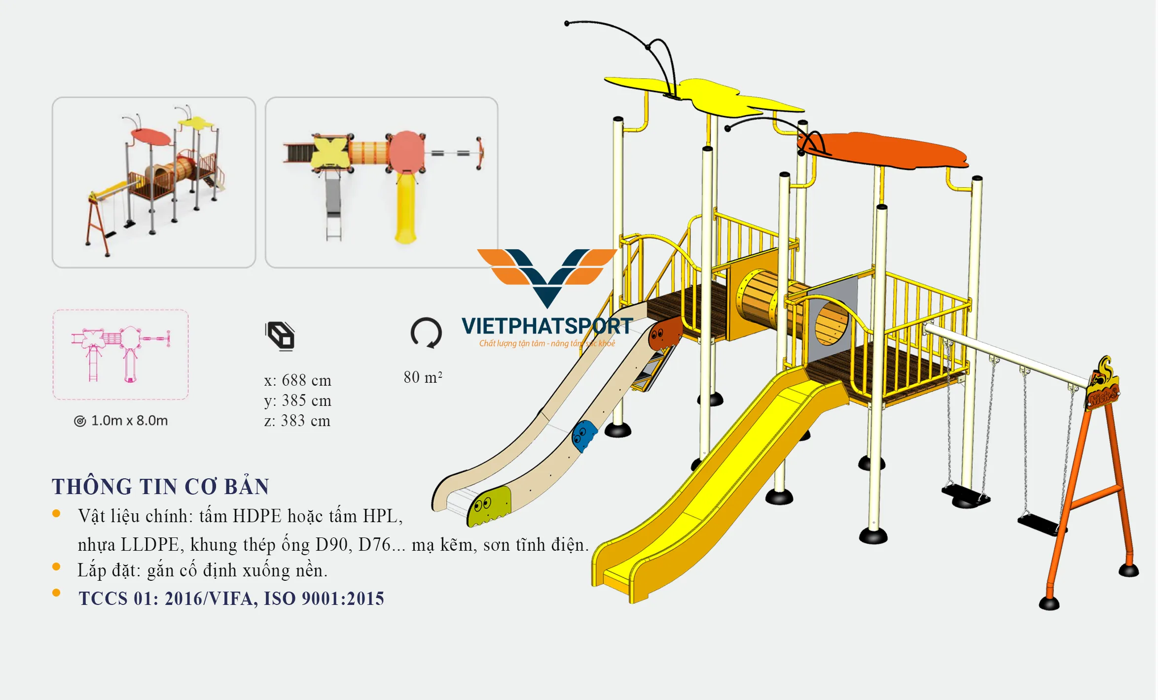 CỤM VẬN ĐỘNG LIÊN HOÀN 2 MÁI CHE NIK703211