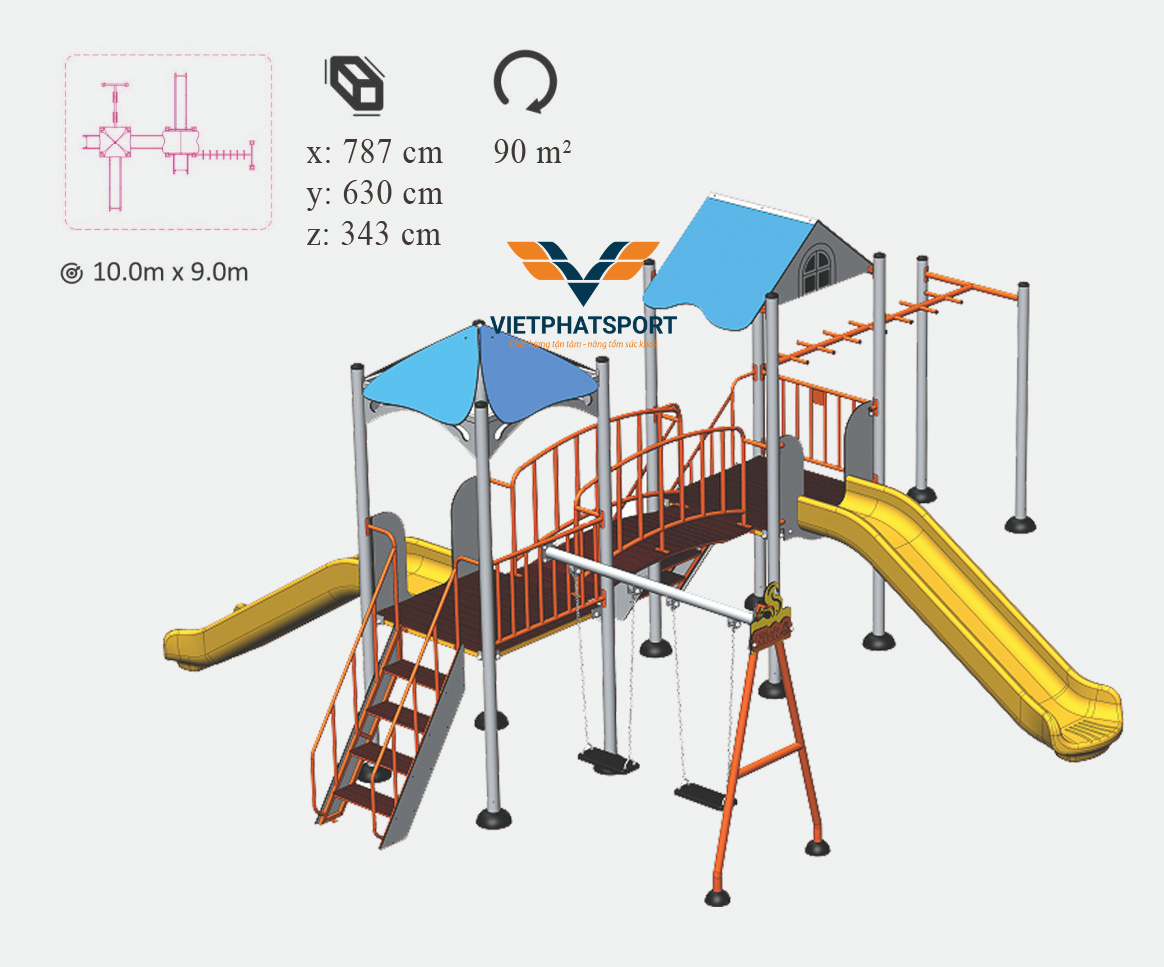 CỤM VẬN ĐỘNG LIÊN HOÀN 2 MÁI CHE NIK703221