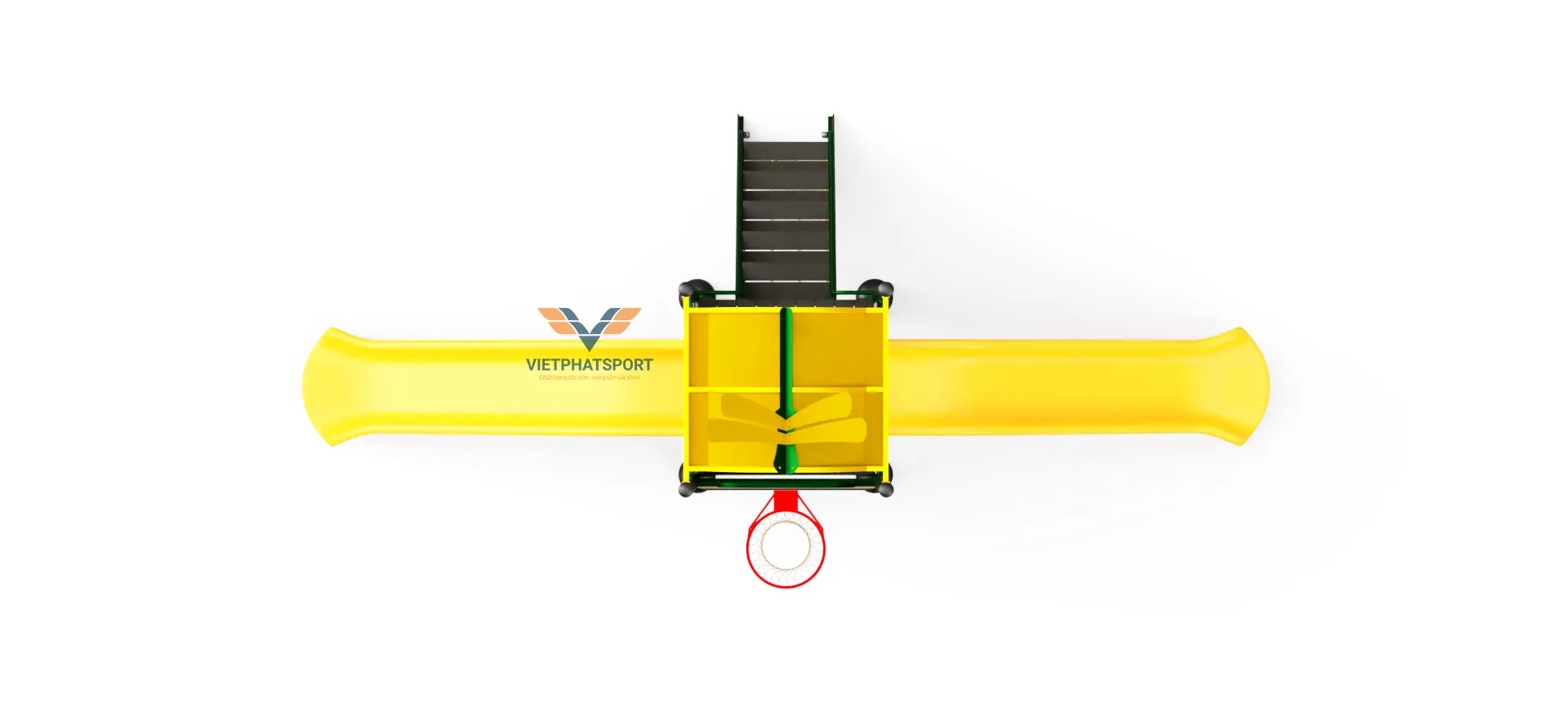 NHÀ CHÒI THANG LEO, 2 CẦU TRƯỢT, BÓNG RỔ NIK731146-4