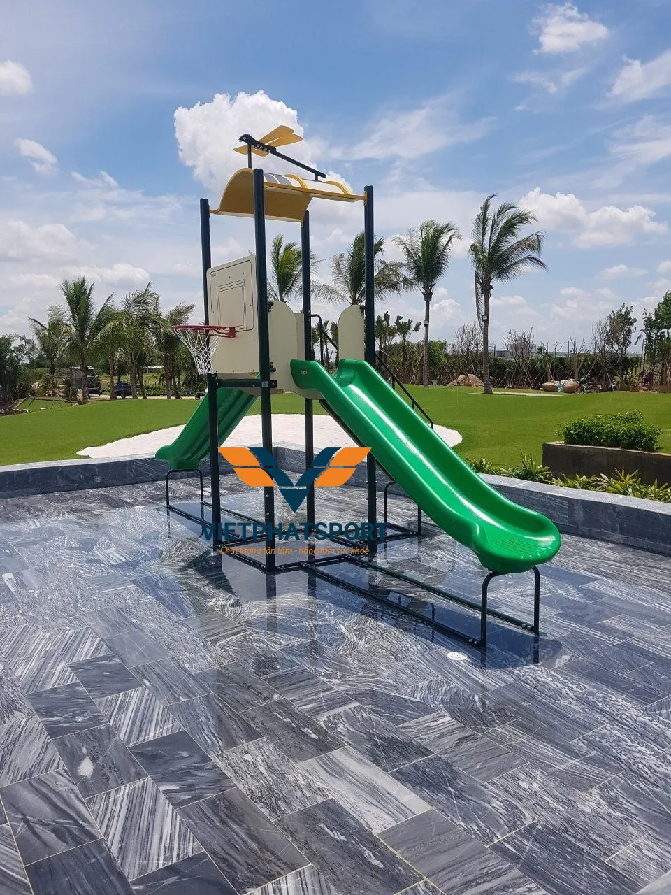 NHÀ CHÒI THANG LEO, 2 CẦU TRƯỢT, BÓNG RỔ NIK731146-4