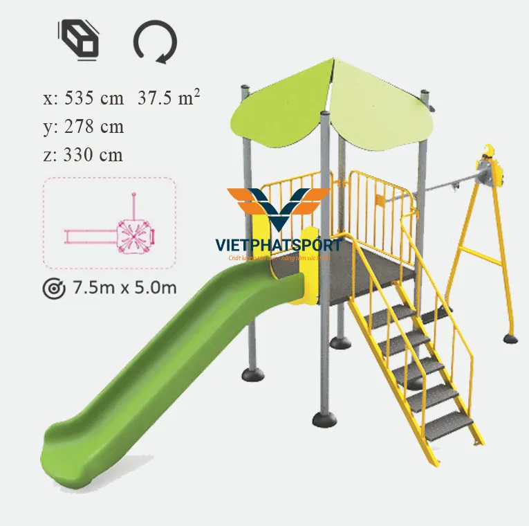 NHÀ CHÒI THANG LEO, CẦU TRƯỢT, XÍCH ĐU NIK731146-3