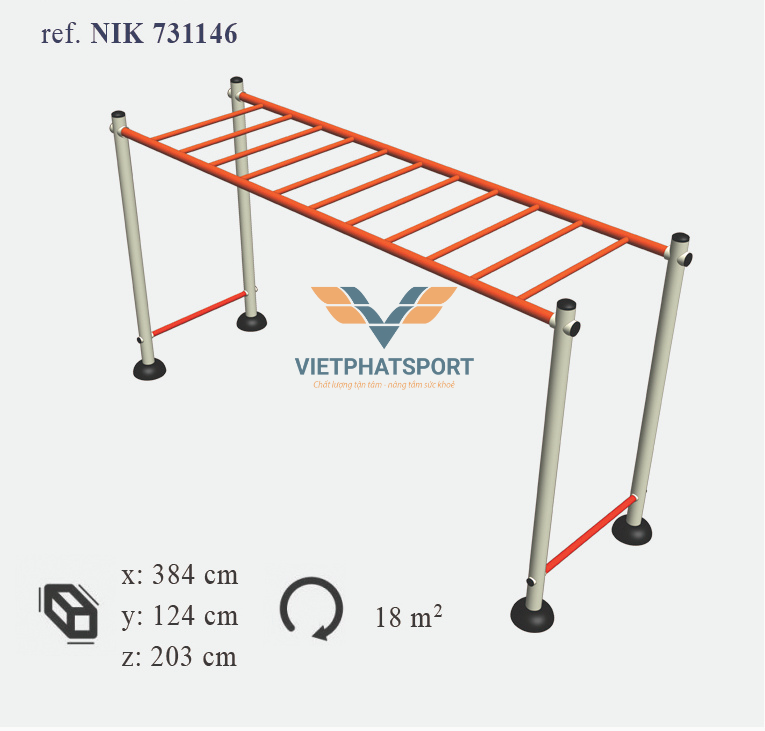 THIẾT BỊ DÀN LEO NGANG NIK731146