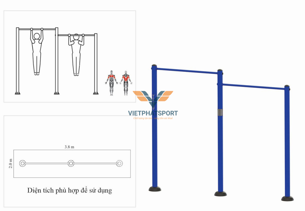 DỤNG CỤ XÀ ĐƠN 2 BẬC 711214