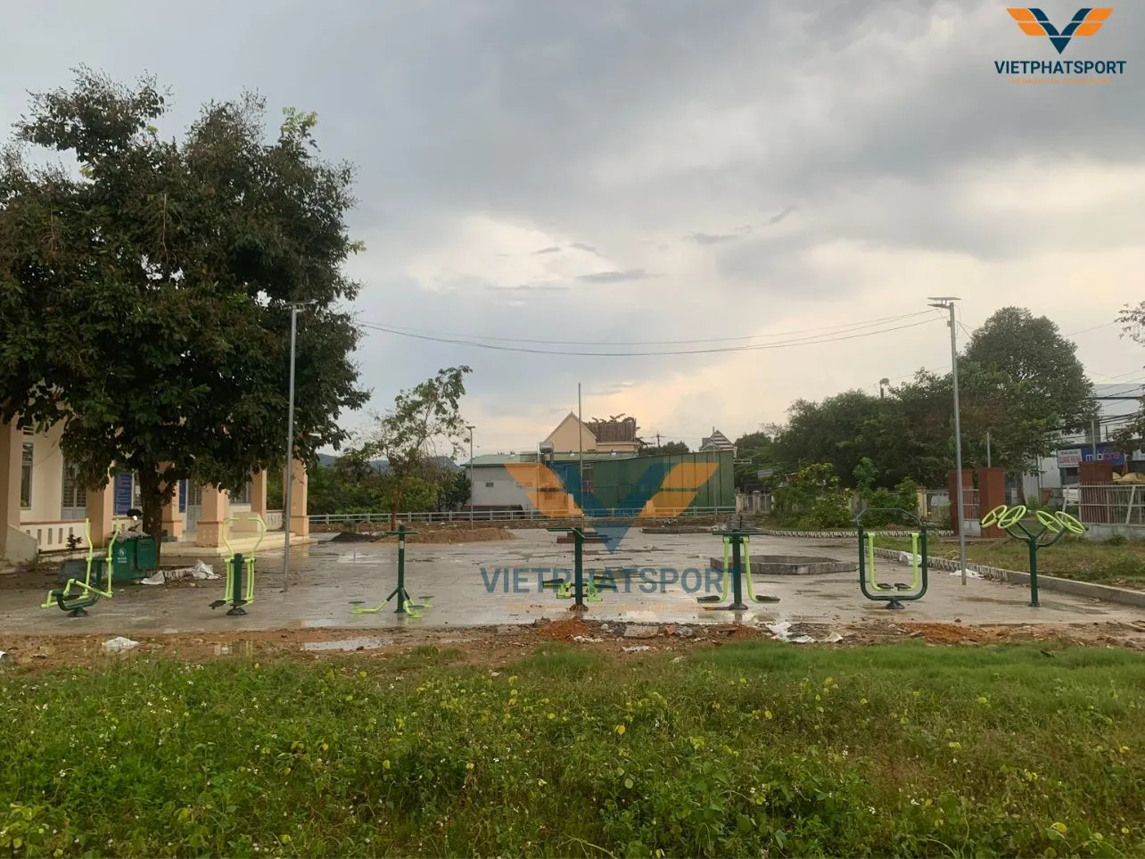 45 Thiết bị thể thao ngoài trời được UBND xã Hà Lâm lắp đặt trên địa bàn xã