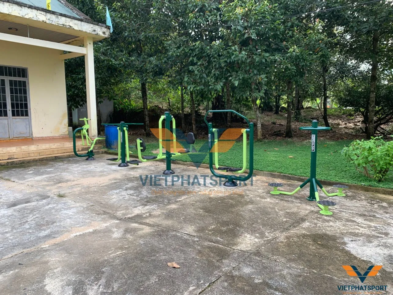 45 Thiết bị thể thao ngoài trời được UBND xã Hà Lâm lắp đặt trên địa bàn xã