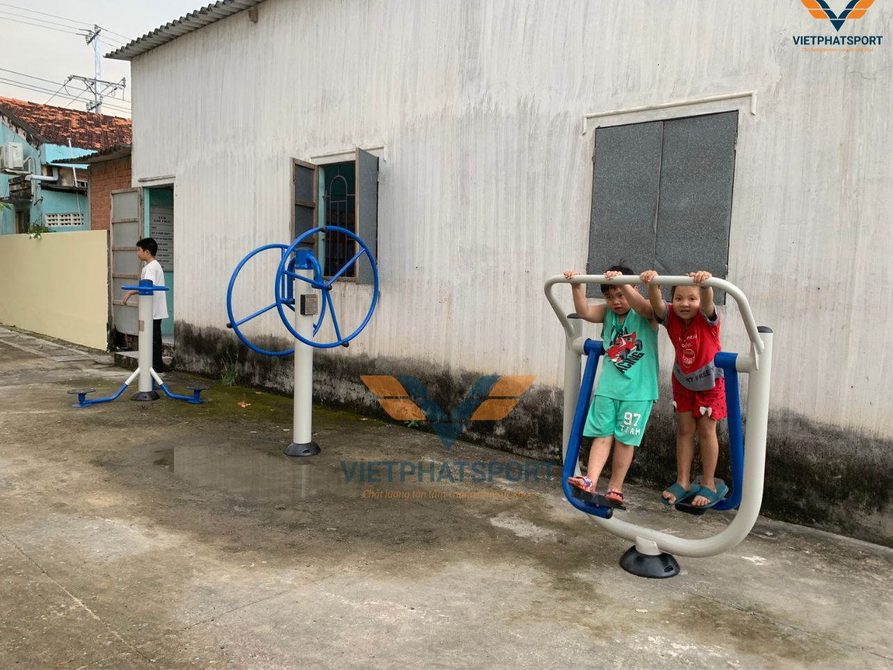 Dự án lắp đặt thiết bị công viên ngoài trời đã về tới các ấp của Xã Đăng Hưng Phước, Tiền Giang