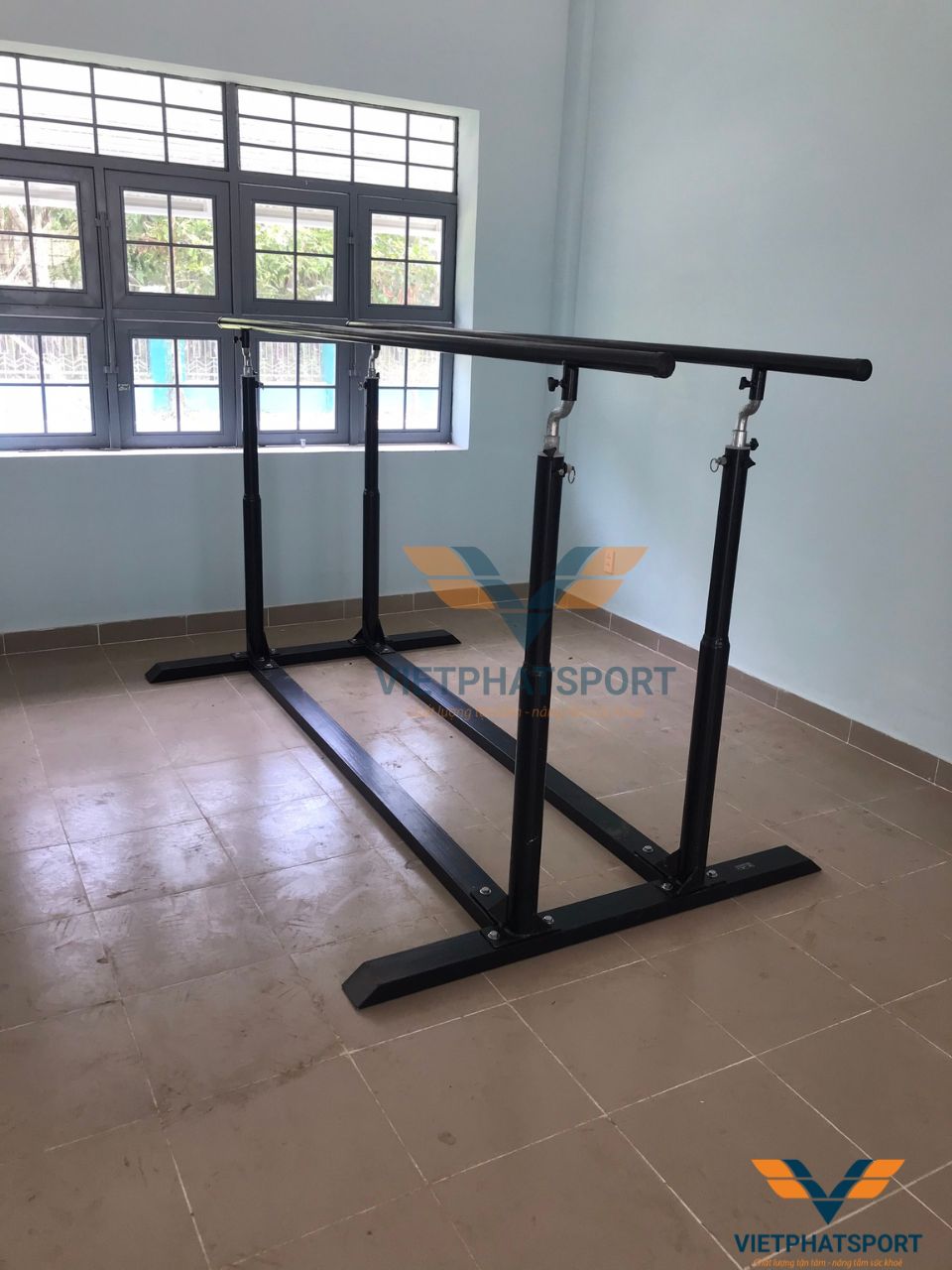 Dụng cụ thể thao học đường đã được BGH Trường THCS Long Đức, Đồng Nai đầu tư lắp đặt cho học sinh