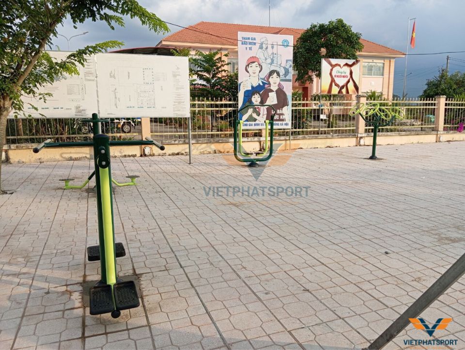 Hoàn thành lắp đặt dự án dụng cụ thể thao ngoài trời tại Xã Phong Hòa - tỉnh Đồng Tháp
