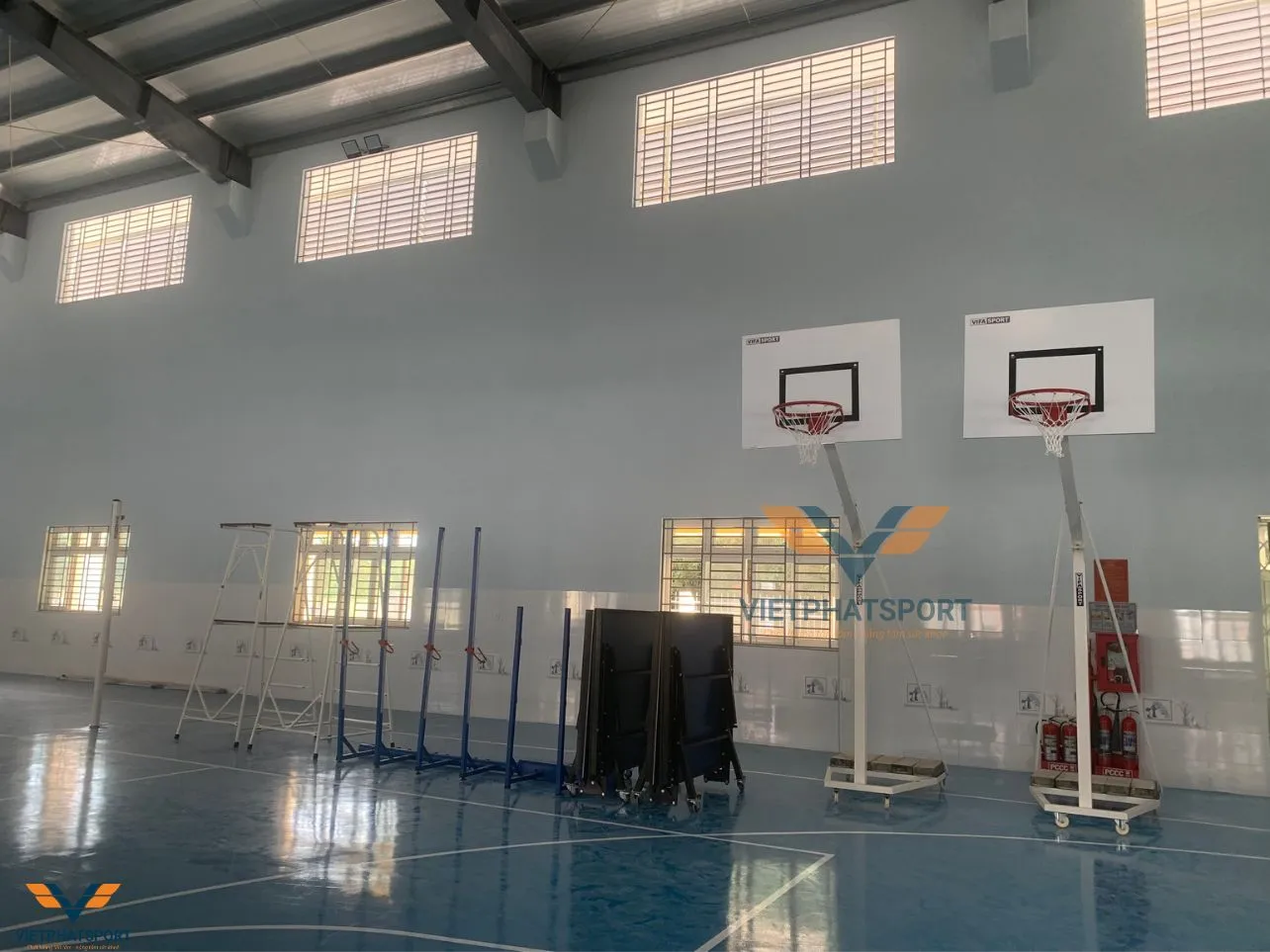 Trường THPT Thanh Tuyền, Bình Dương mua sắm thiết bị thể thao cho nhà thi đấu đa năng