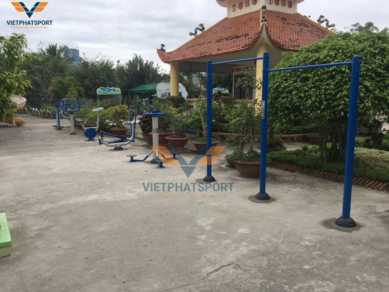 UBND Xã Vĩnh Bình, Bạc Liêu đầu tư Thiết bị thể dục ngoài trời để phục vụ cho bà con