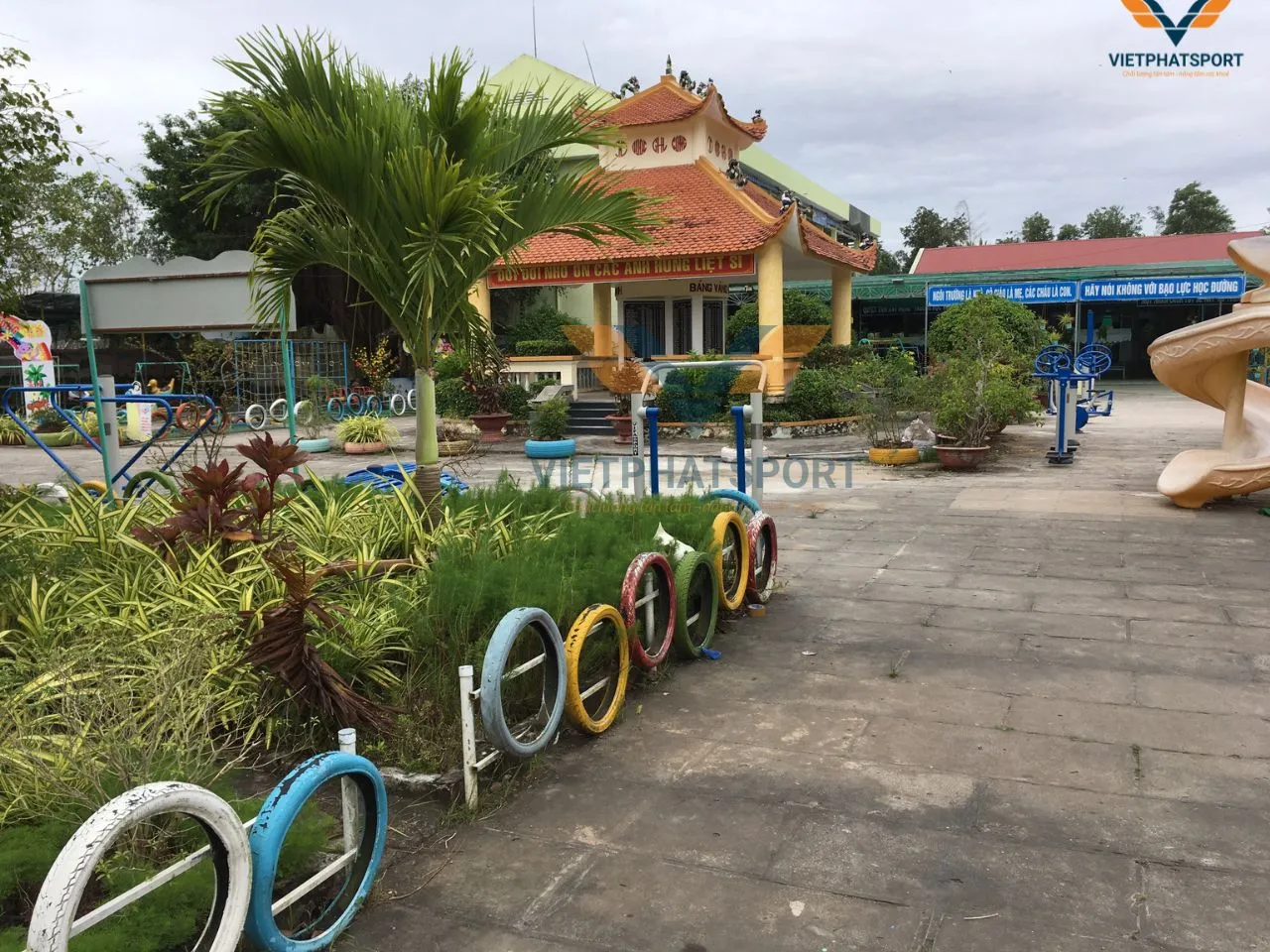 UBND Xã Vĩnh Bình, Bạc Liêu đầu tư Thiết bị thể dục ngoài trời để phục vụ cho bà con